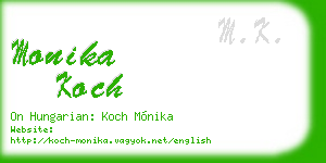 monika koch business card