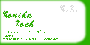 monika koch business card